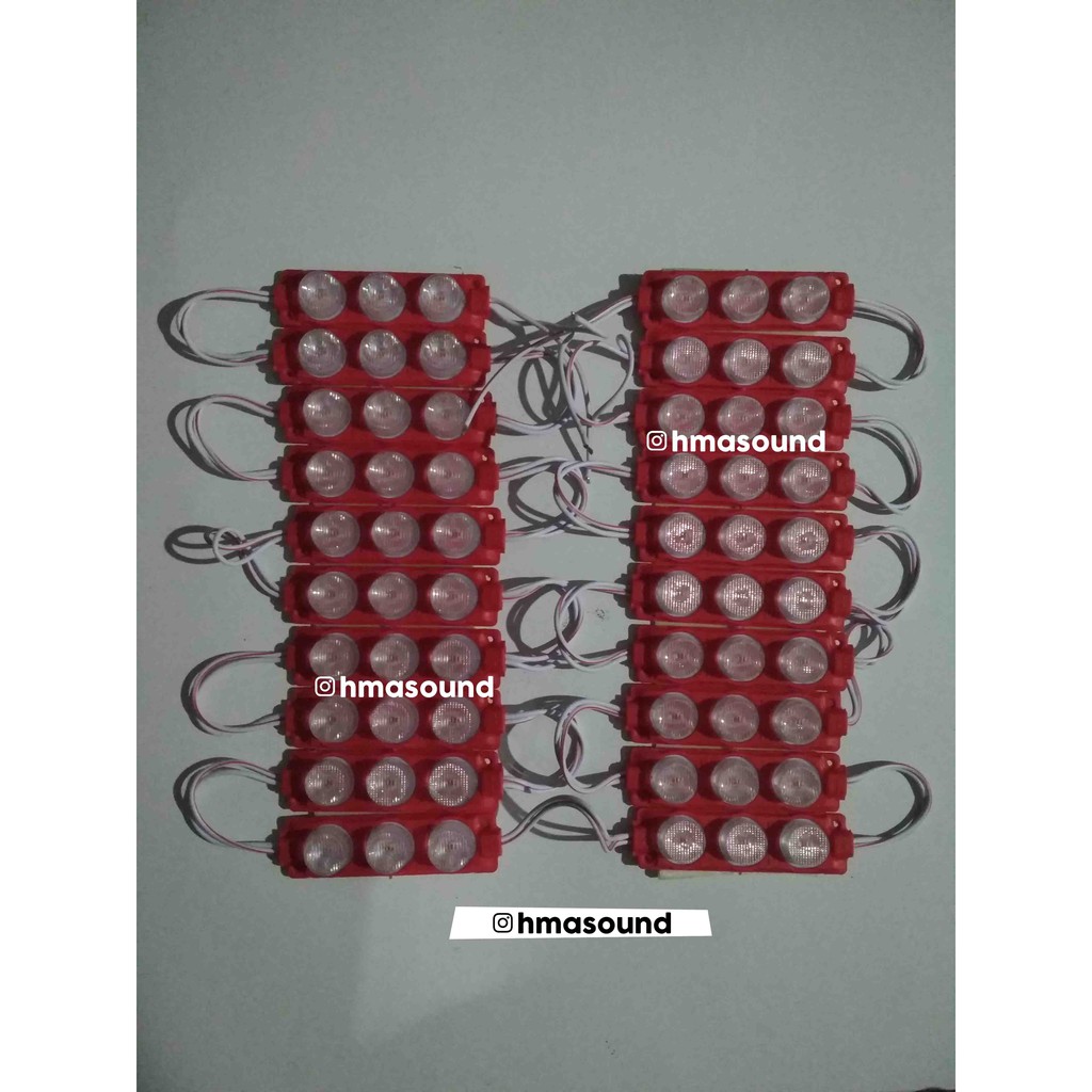 Lampu LED Tiga 3 Mata 12 Volt DC 3 watt