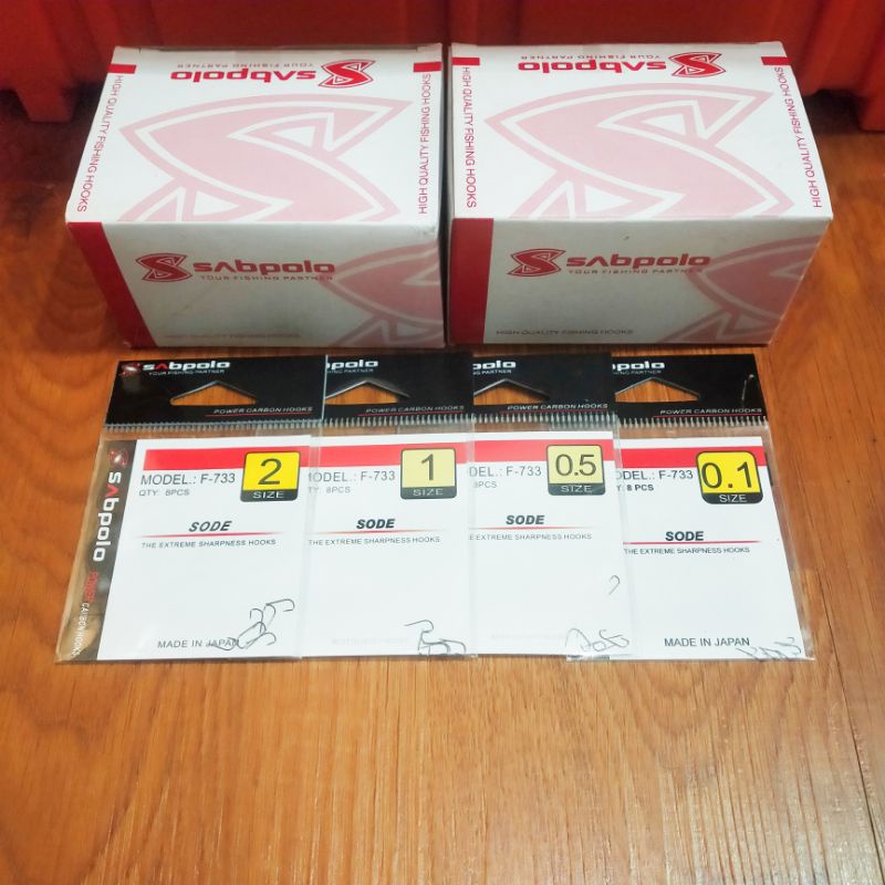 Hooks Kail Pancing Sabpolo Sode F-733 Size 0.1 0.3 0.5 0.8 1 2 Kail Pancing Wader Uceng Micro fishin