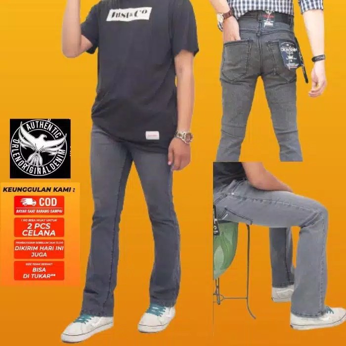 Celana Jeans Denim Panjang Cutbray Cowok/Pria murah | Celana Cutbray Pria/Cowok | Cutbray