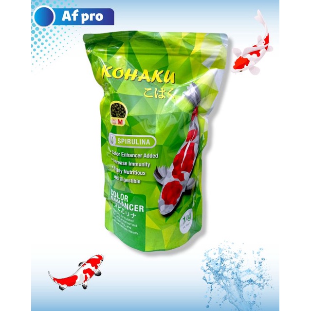 MAKANAN IKAN KOI KOHAKU SPIRULINA COLOR ENHANCER 1KG