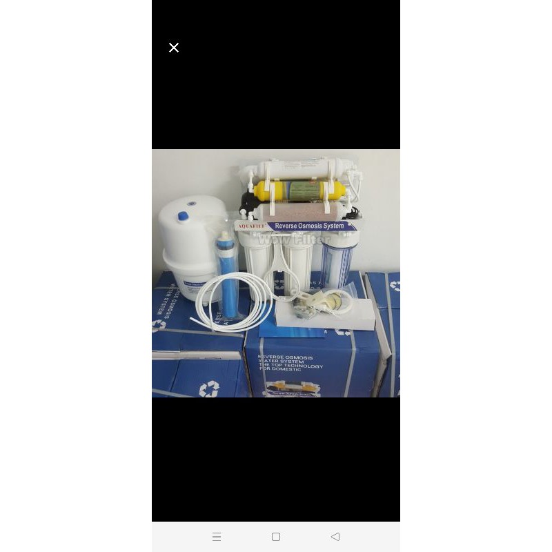 mesin ro 100gpd undersink 7step aquafilt reverse osmosis