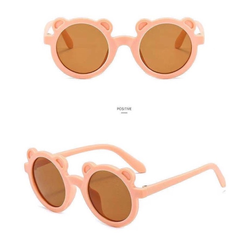 KACAMATA FASHION KACAMATA ANAK BERUANG KACAMATA ANAK UV KACAMATA ANAK IMPORT-BEAR PINK