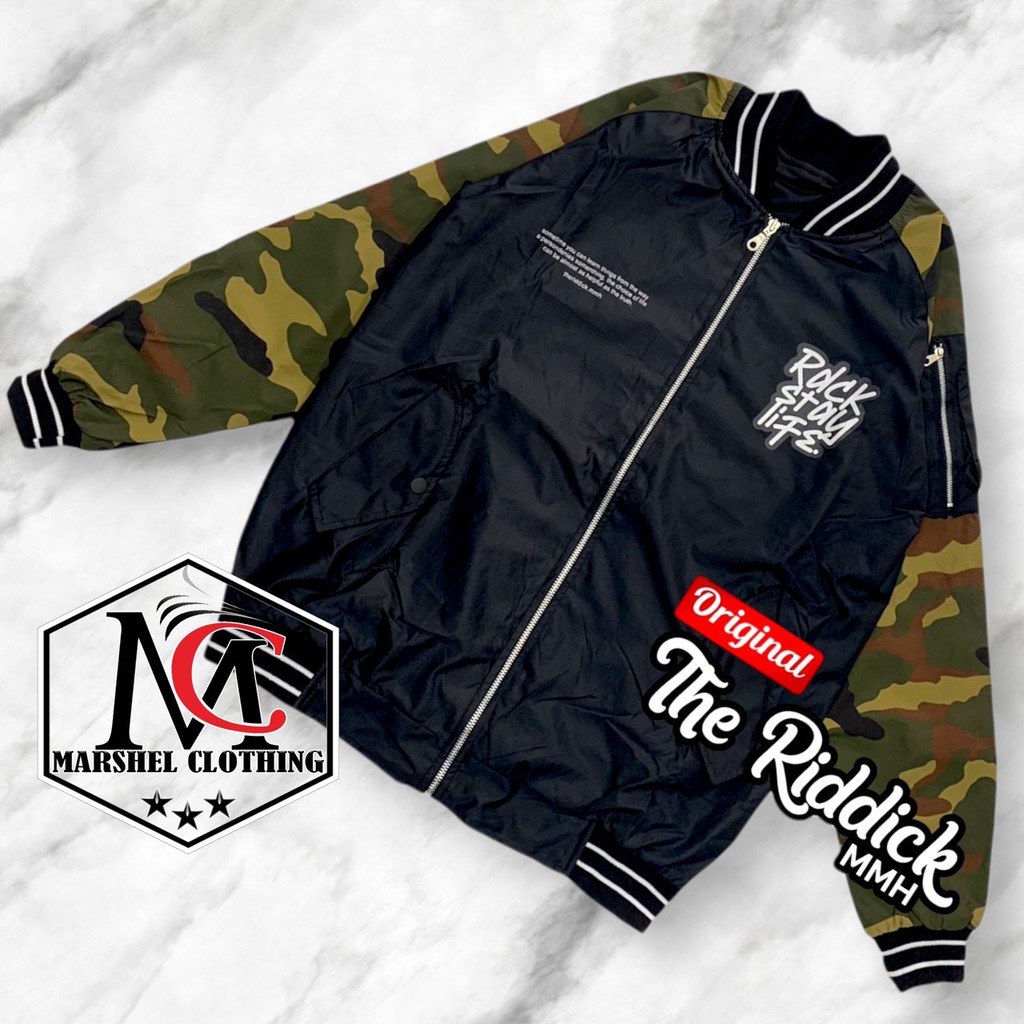 RCL - JAKET BOMBER BASEBALL VARSITY PARASIT ORIGINAL THE RIDDICK / JAKET BOMBER PRIA TERLARIS