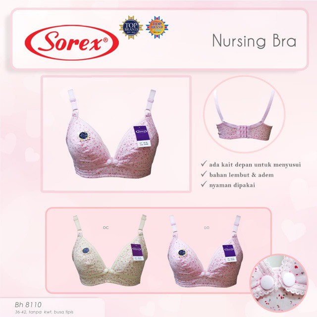 Bra menyusui sorex 8110 | NURSING Bra tanpa Busa Tanpa kawat