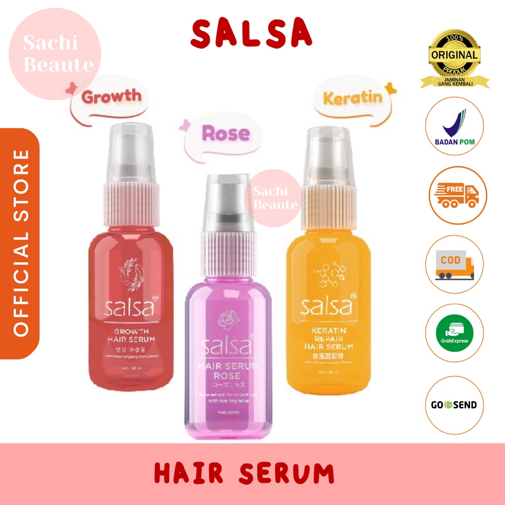 SALSA Hair Serum - Spray Perawatan Rambut Keratin &amp; Growth Treatment