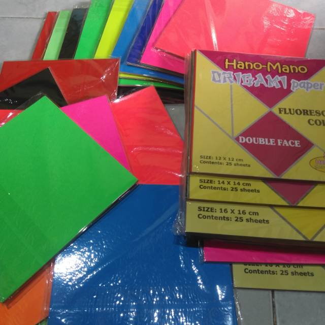 

Doble Face ORIGAMI KERTAS LIPAT Warna Bolak balik 12 14 16 , 25 shet