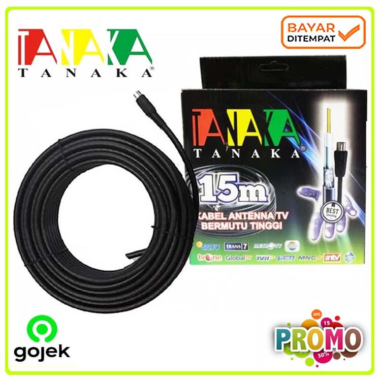 TANAKA Kabel Antena 5C 20 Meter KWALITAS PREMIUM Paten FREE JAC