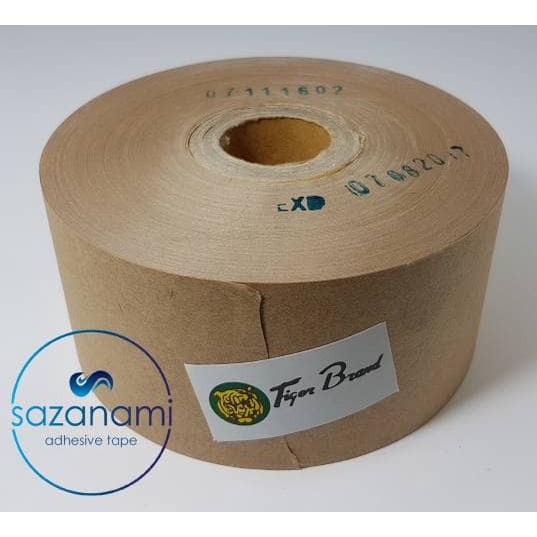 

Nikmati Lakban Air 2" Inch X 100M Gummed Paper Craft Tape Tiger Kraft 1 Roll Terlaris