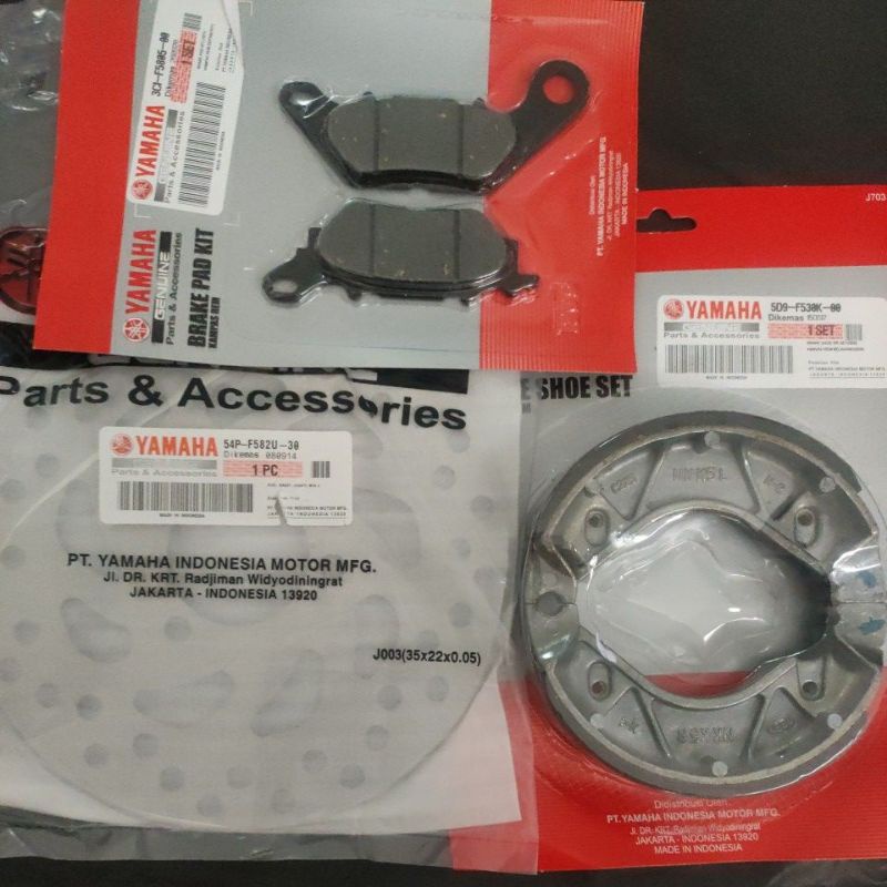 PAKET HEMAT PIRINGAN MIO J KAMPAS REM MIO J