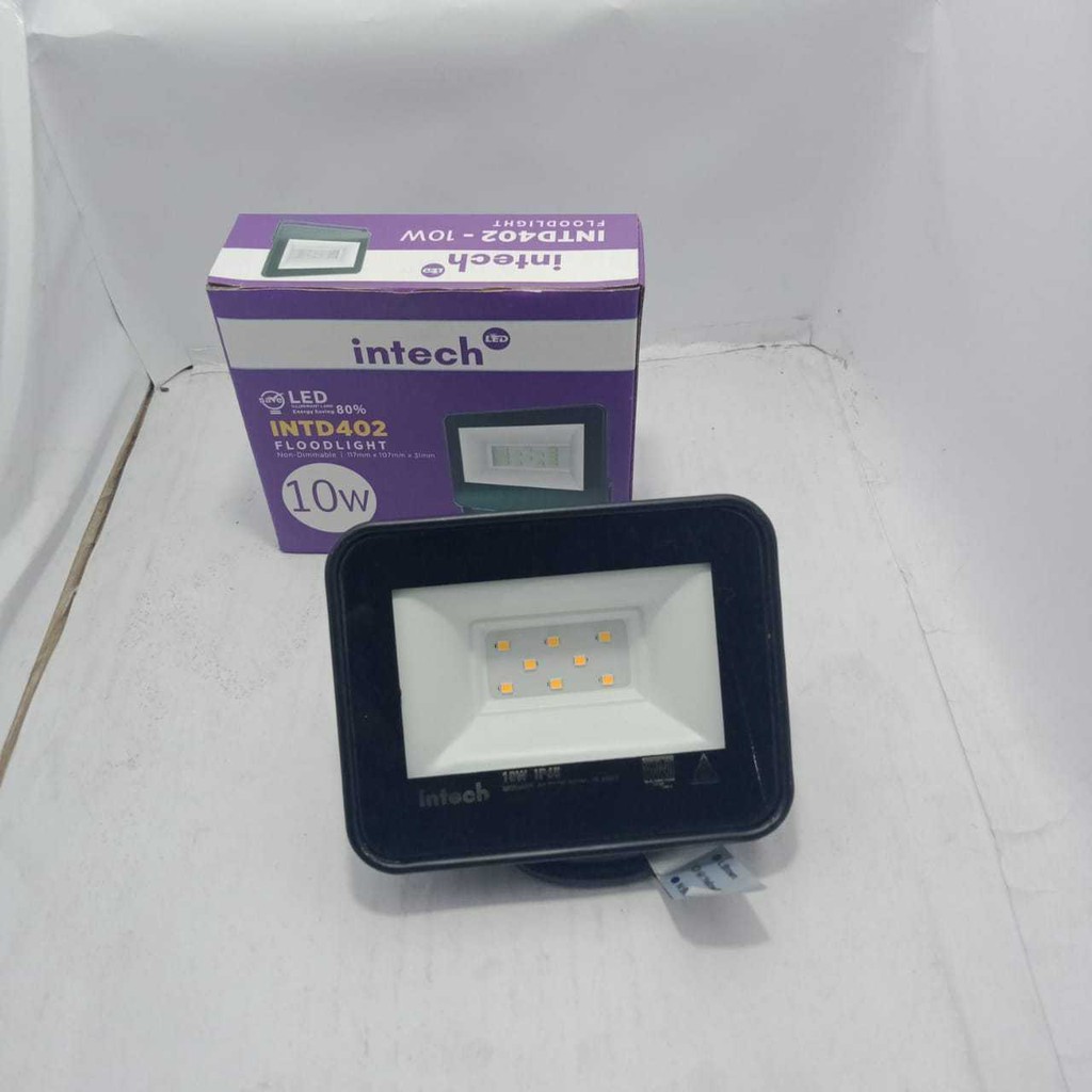 Intech Flood Light 10W - kuning