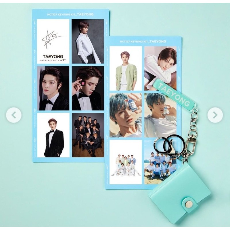 Nct nature Republic keyring photo id nr mark taeyong jaehyun yuta taeil doyoung jungwoo johnny