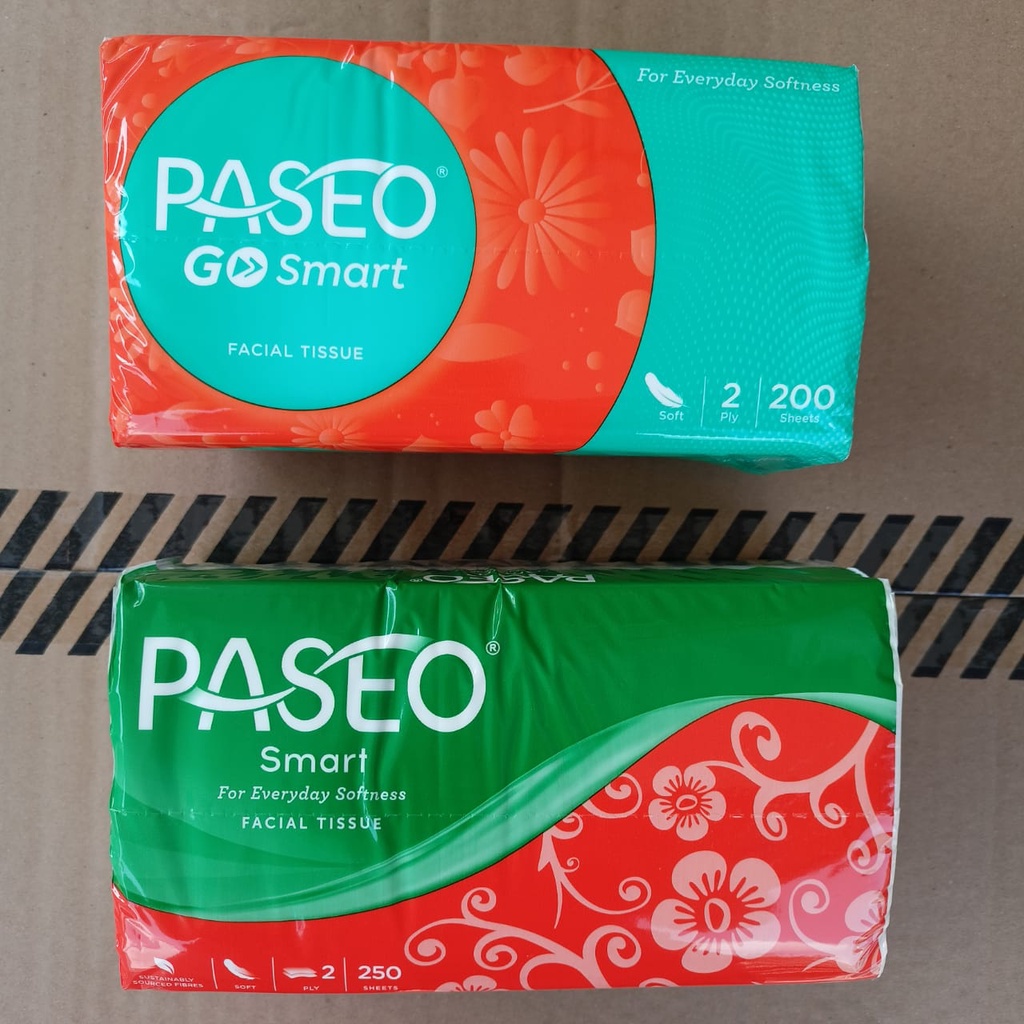 Tisu Tissue Paseo Smart 250 sheets 2ply Facial Tissue