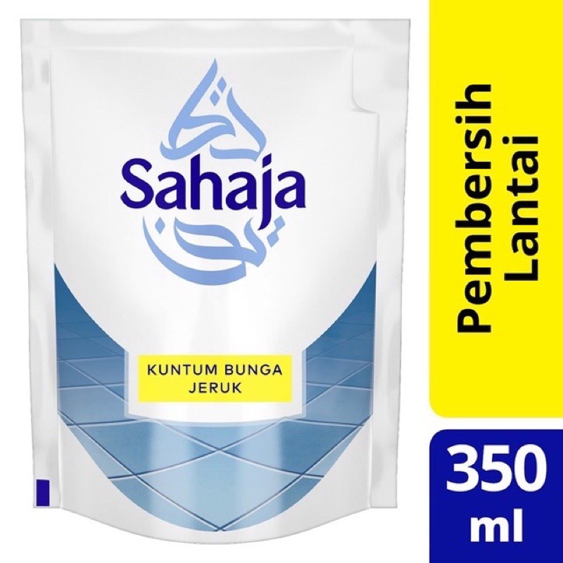 Sahaja Pembersih Lantai Kuntum Bunga Jeruk 350ml Kemasan Refill Pouch