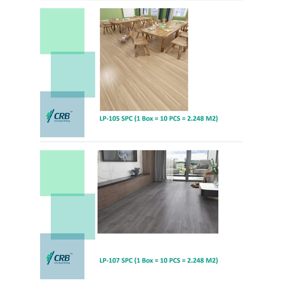 Lacerta SPC Click Vinyl Lantai Thickness 5.0 mm