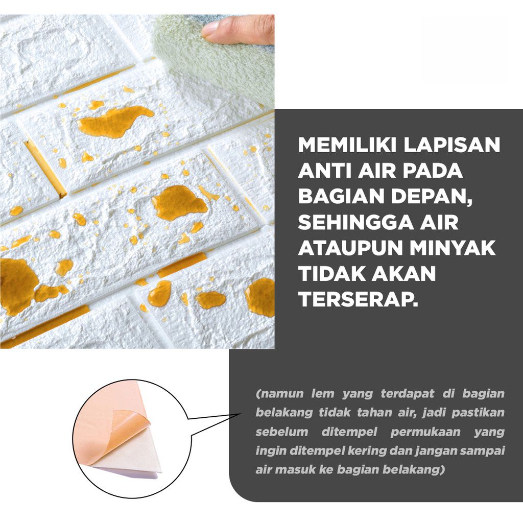 VALUE PACK WALLPAPER DINDING 3D MOTIF GAMBAR / WALLPAPER DINDING 3D MOTIF GAMBAR WALLFOAM DEKORASI