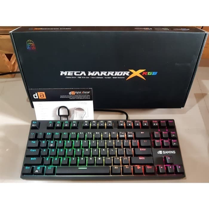Digital Aliance Keyboard Gaming Meca Warrior X RGB - Hijau