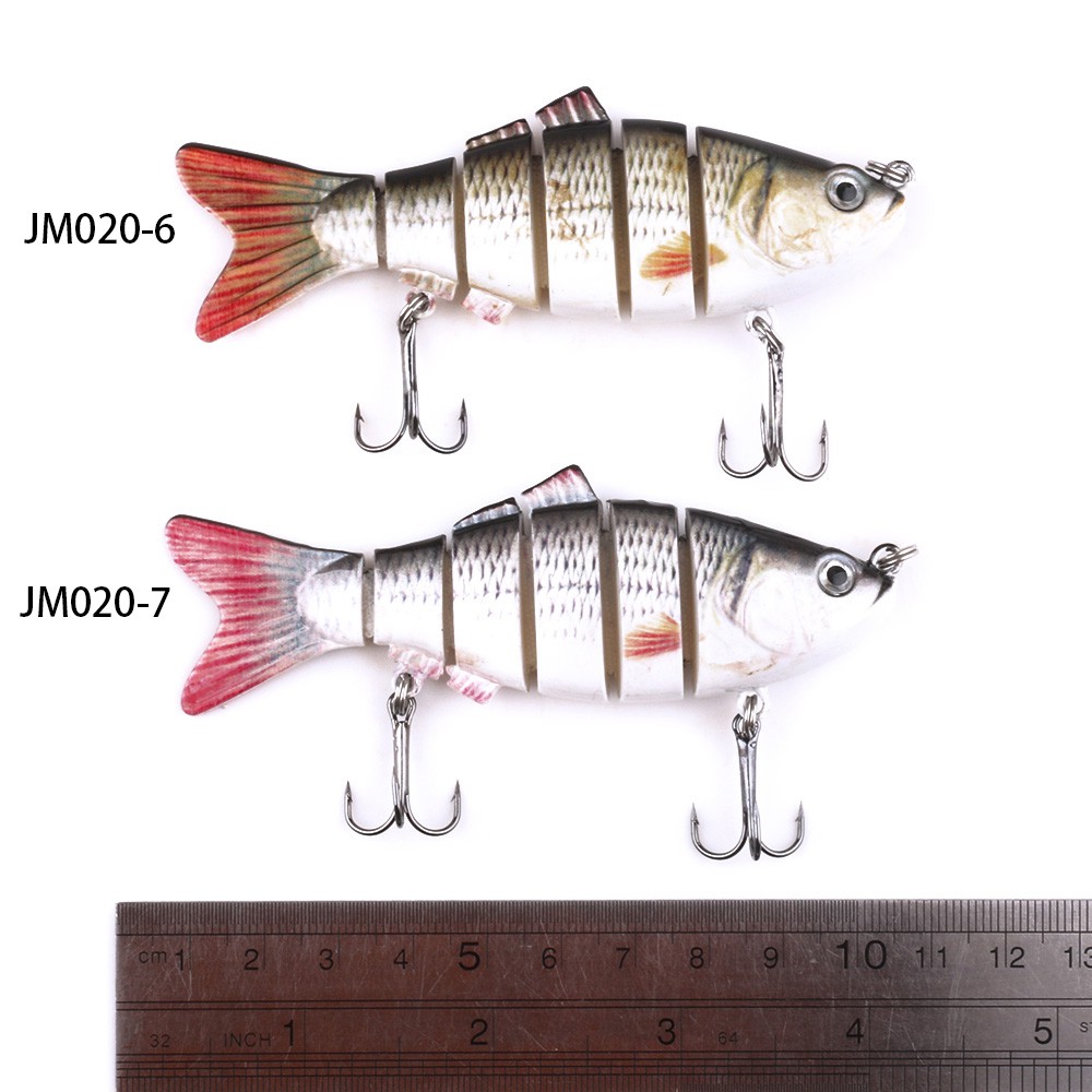 HENGJIA 1pc 10cm jointed minnow umpan pancing crankbait fishing lure swimbait memancing ikan tackle