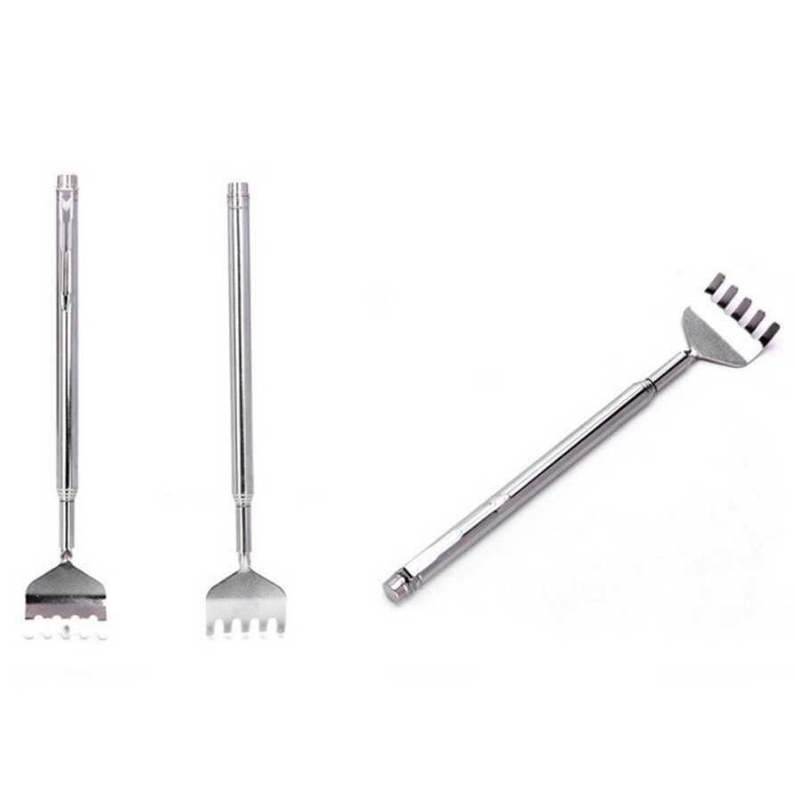 Alat Garuk Punggung Extendable Telescopic Stainless Steel - LJ-158 [Silver]