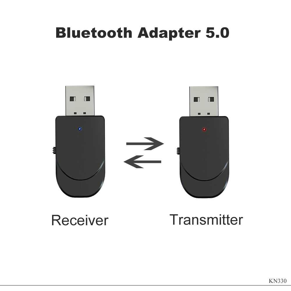 USB Penerima Pemancar Audio Bluetooth 5.0 Transmitter &amp; Receiver laptop komputer PC Blutut  speaker