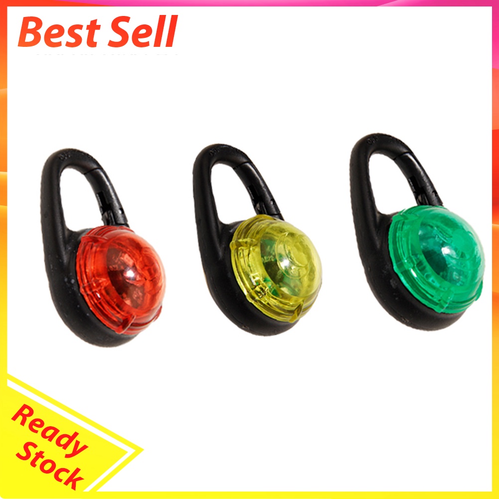 LED Luminous Lights Reflector Removable Safety Warning Kid Shoes Clip Light