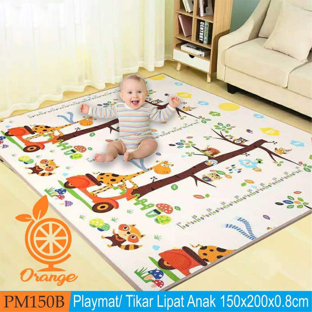 Playmat 2M×1.5M×0.8Cm Karpet Bayi Tikar Anak Play Mat Bayi