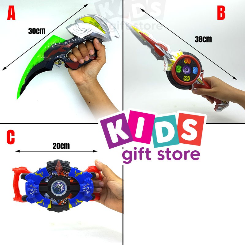 Senjata Pedang Ultraman Belial Orb Geed Bunyi - Mainan Anak