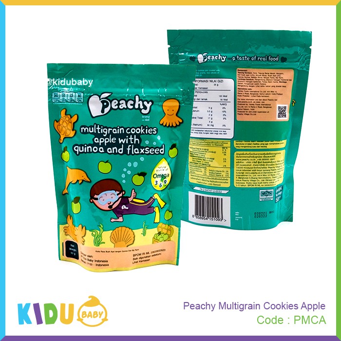 Peachy Multigrain Cookies Snack Sehat Bayi Cemilan Sehat Bayi &amp; Anak Kidu Baby