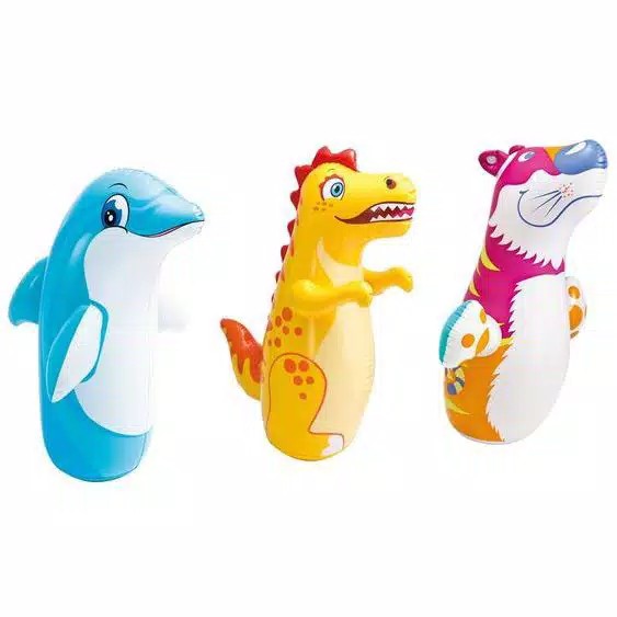 Mainan Anak Samsak Tinju Intex44669 3D Bop Bags Animal Dino -Tiger - Mainan Anak