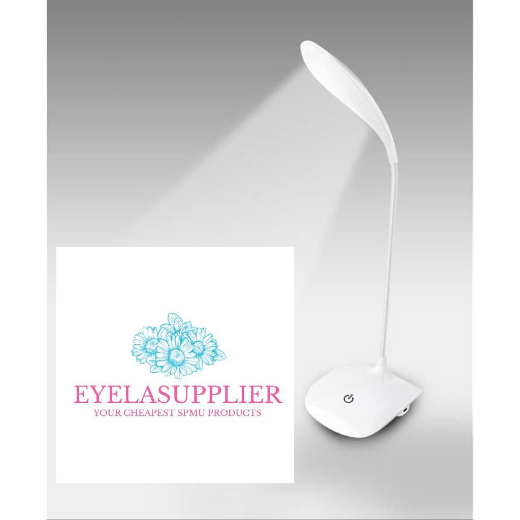 LOI Lampu LED Rechargeable Eyelash Extension Desk Lamp Reading Book Lamp