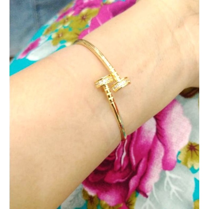 gelang wanita gelang lapis emas//perhiasan//gelang pengganti emas