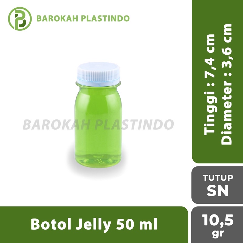 Botol Jelly 50 ml / Botol Zam Zam 50 ml / Botol Plastik Murah Mini