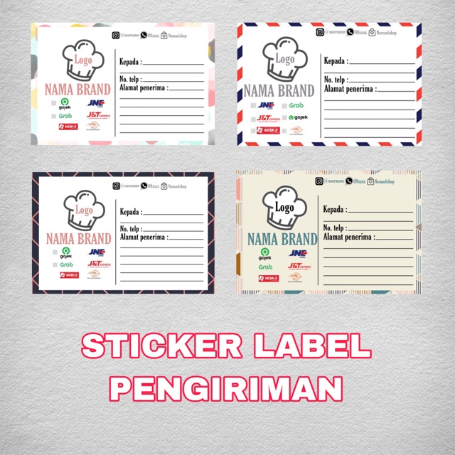 

STICKER LABEL PENGIRIMAN!! Langsung tempel!!! TERMURAH!