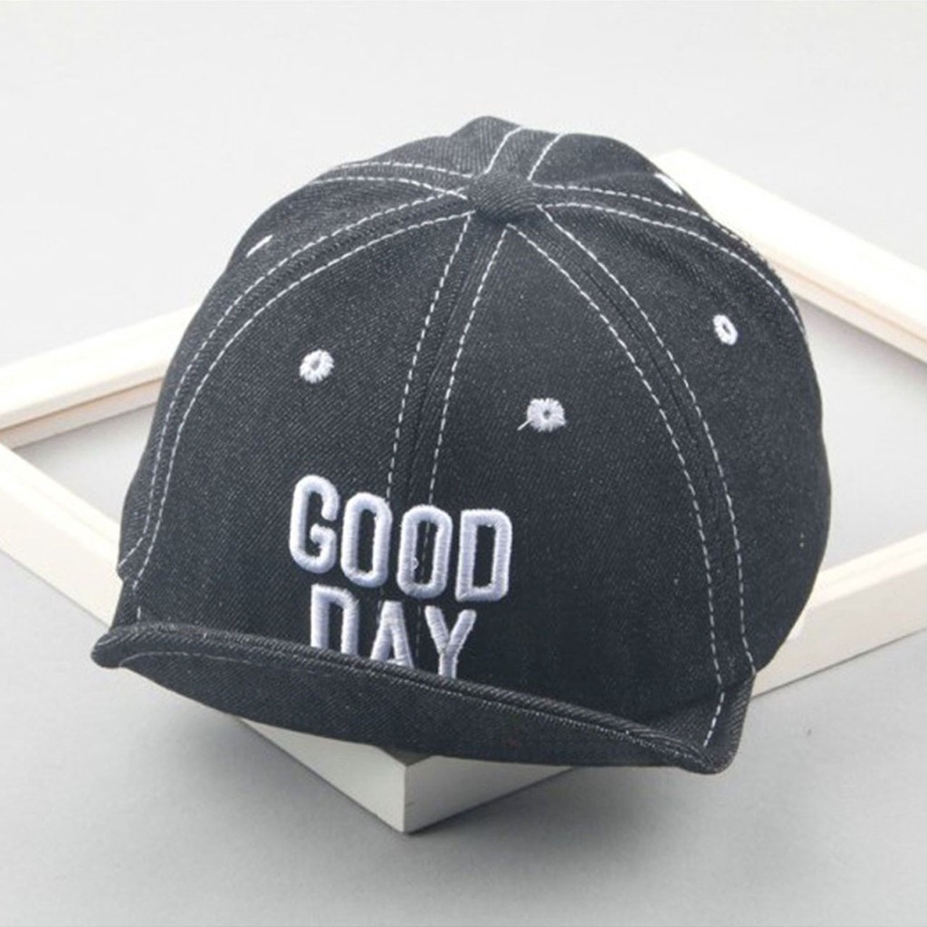 JUNE COLLECTIONS TOPI FASHION ANAK BAYI BASEBALL LIPAT BORDIR GOOD DAY UNISEX #TP05 GOOD DAY