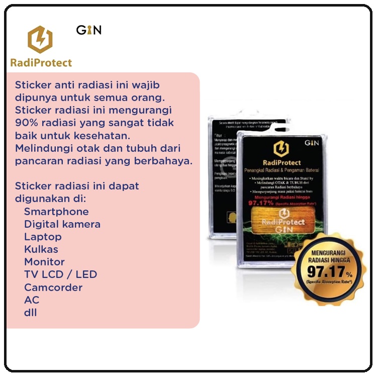 GIN RadiProtect Sticker Anti Radiasi