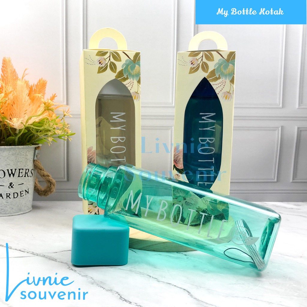 Jual Souvenir My Bottle Kotak Botol Minum 500 ml Shopee Indonesia