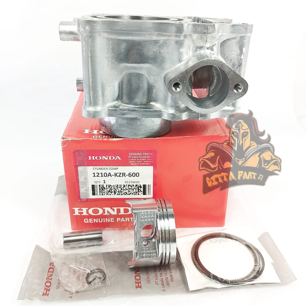 CYLINDER BLOK SEHER PISTON RING KOMPLIT HONDA KZR KUALITAS ASLI ORIGINAL HONDA AHM PRESISI TINGGAL PASANG BAHAN BERKUALITAS DAN DIJAMIN AWET VARIO 125 VARIO 125 TECHNO VARIO 125 LED