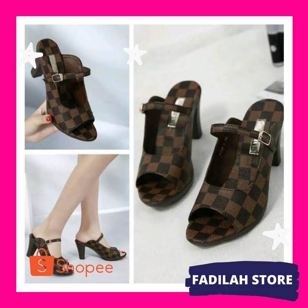 Sepatu Sapatu High Heels Perempuan Wanita Cewek Remaja Dewasa  Murah Hs 96