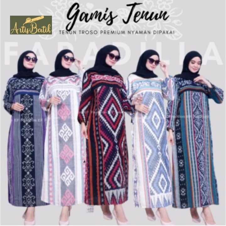 READY FARADILLA MAXY TENUN SONGKET ASLI GAMIS   WANITA LONGDRESS WANITA  GAMIS SERAGAM PAKAIAN WANIT