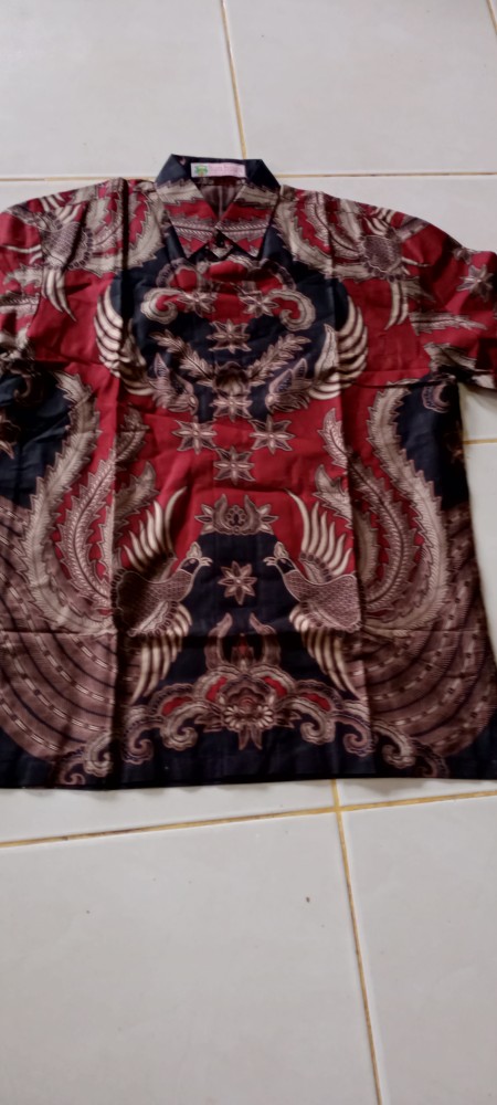 Kemeja Batik Prabu Bahan Katun Baturaden Reguler Fit B370