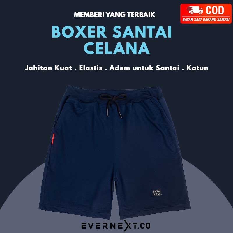 Celana Pendek Cowok Pria Boxer Santai Joging Olahraga Rumah Running Anak Elastis Gym Rumah Tidur COD