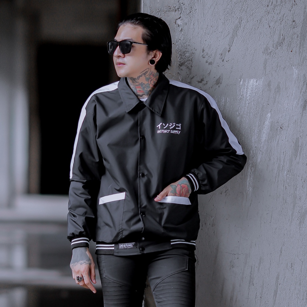 JAKET PRIA - JAKET COACH INSTINCT - JAKET WINDBREAKER - JAKET PARASUT PRIA - JAKET PARASUT STREET CULTURE