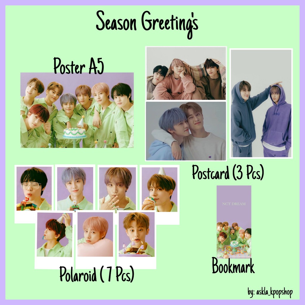 Fankit NCT DREAM season greeting 2021