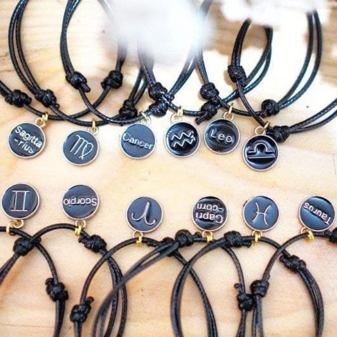 GELANG COUPLE ZODIAK GELANG COUPLE GELANG TALI KOREA WATERPROOF