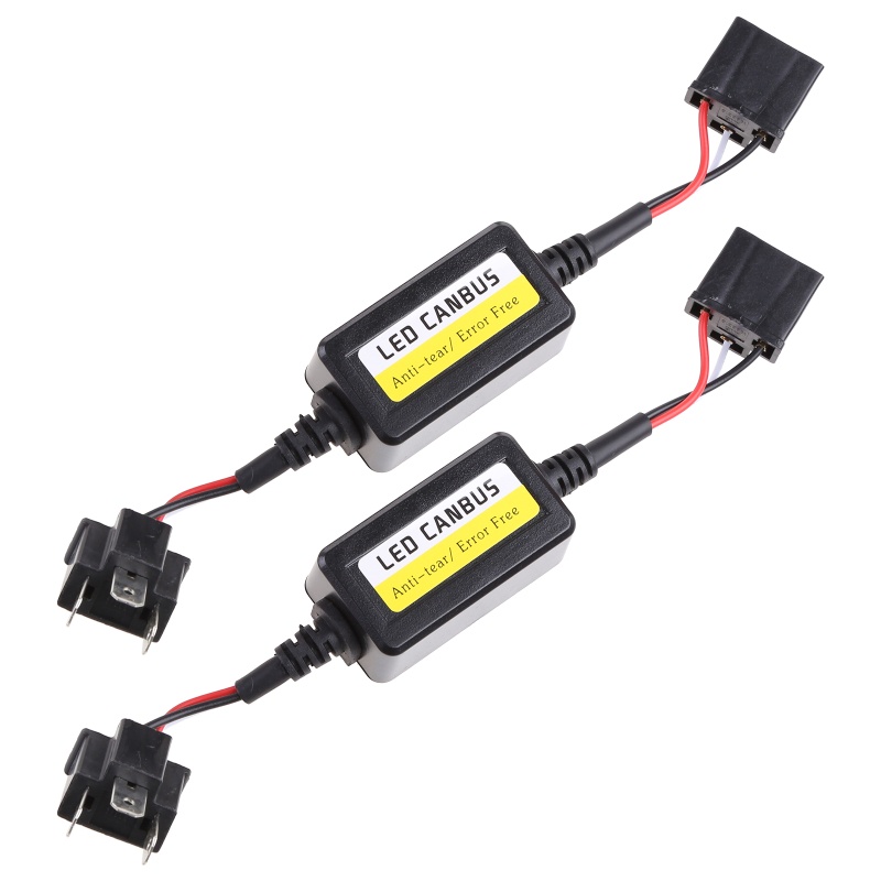 Cre 2pcs Resistor H4 LED Canbus Error Untuk Lampu Depan Mobil