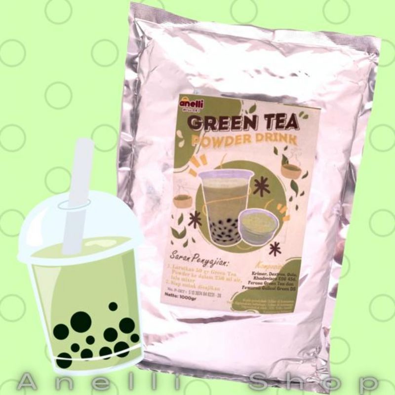 

Anelli Powder Drink/Bubuk Minuman rasa Green Tea 1 Kg