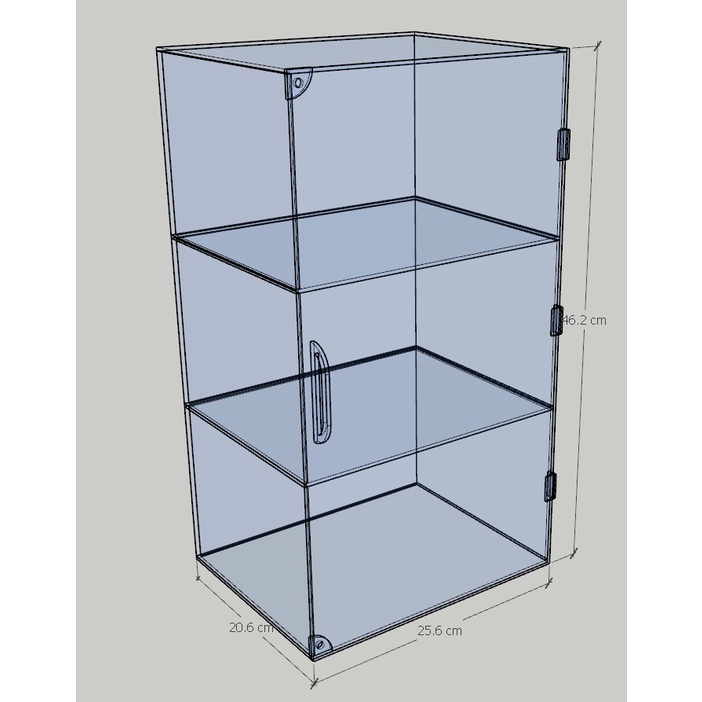 Rak Helm Akrilik / Rak Mini Helm Akrilik / Rak Penyimpanan Akrilik / Rak Helm Akrilik Custom / Tempa