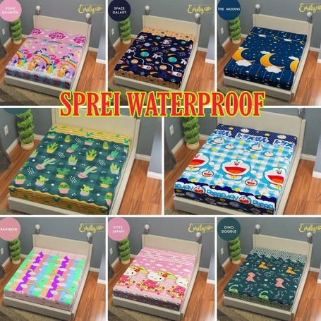 Sprei waterproof anti air dan anti ompol uk 120.160.180