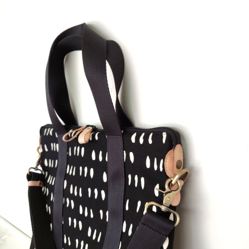 

Casual Laptop Bag Coma Black Canvas Living