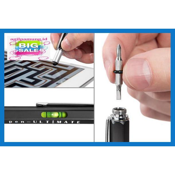 

Ree4Dr- Pulpen Pen Ultimate 7 In 1 Edc Penggaris Stylus Obeng Mekanik Teknik - Abu-Abu Er7Tfy-