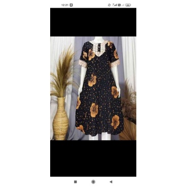 DASTER MOTIF BUNGA SEPATU